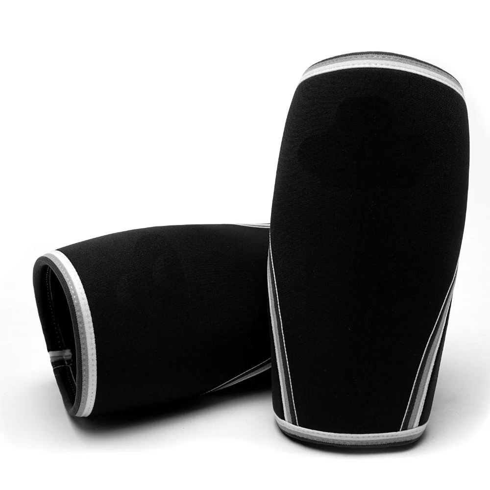 Koop 7mm Neopreen Knie Sleeve 7mm Custom compressie knie mouw voor Squats