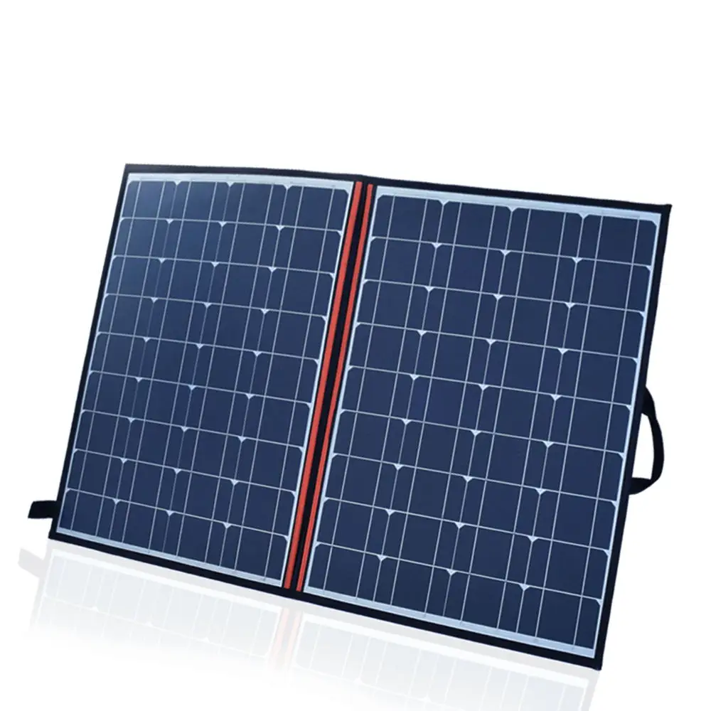 120 Вт(2 шт* 60 Вт) Вт Складная черная солнечная панель зарядное устройство Китай моно ячейка PV модуль 10A контроллер одеяло, использующее энергию солнца зарядки