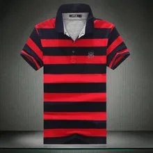 Европейский и американский стиль, мужская рубашка поло, Классическая, в полоску, 6XL, 5XL,, летние, хлопковые рубашки поло с коротким рукавом#8813