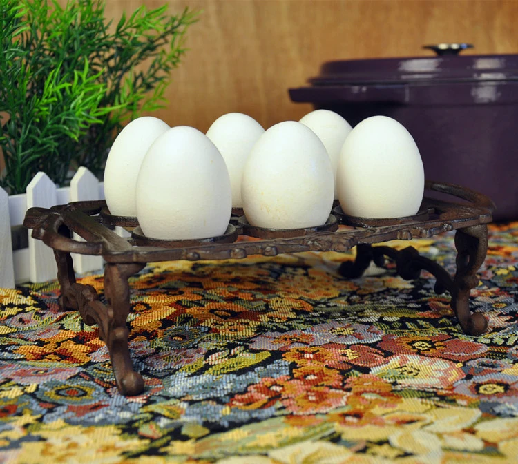 Metal Egg Container 2 Tier Eggs Holder Fruits Basket Vintage Kitchen  Countertop Organizer Stand Heavy-Duty Cast Iron Egg Skelter - AliExpress