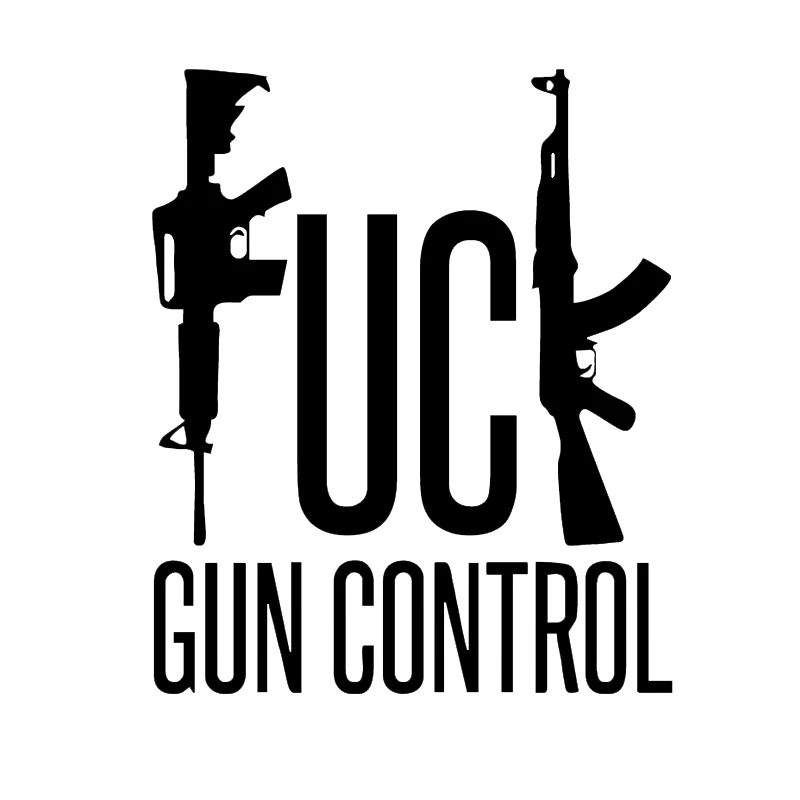 

Gun Control Funny Guns 2a Rights Rifle Car Sticker for Motorhome Wall Minicab Laptop Car Styling Waterproof Vinyl Decal 10 Color