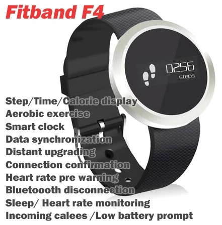 

Smart watch Bracelet with Sleeing Monitoring Time/Step/Calorie Display Incoming Calls Prompt Heart Rate Pre Warning Monitor APP