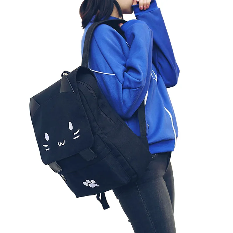 JIULIN рюкзак Квадратный кот Мода женщин мультфильм Feminina Mochilas для новый