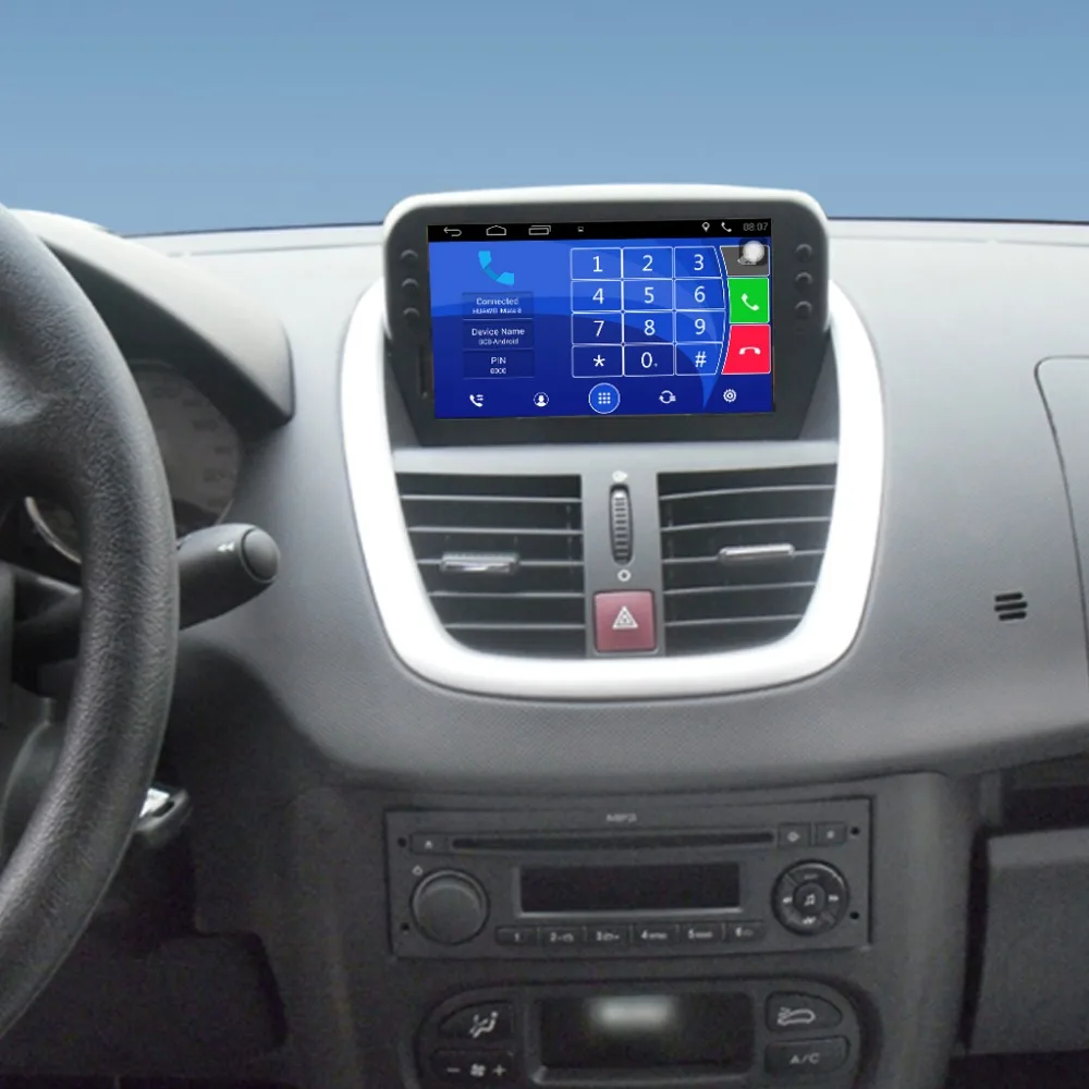 Обновленный автомобильный мультимедийный плеер Автомобильный gps навигационный костюм peugeot 207 Поддержка WiFi смартфон Зеркало-Ссылка Bluetooth
