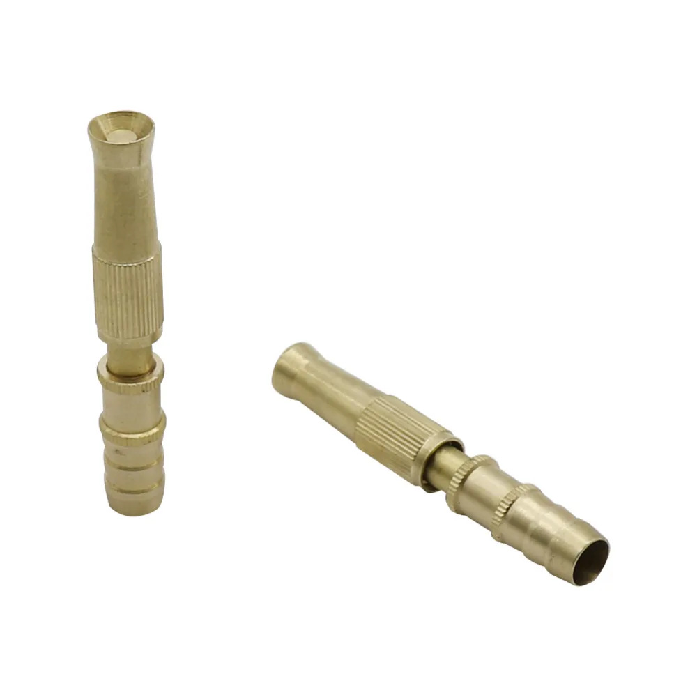 Pistolet à eau en laiton avec barbelé | Nettoyeur à pression réglable pour lavage de voiture, nettoyage de jardin, arrosage de pelouse, 10 pièces
