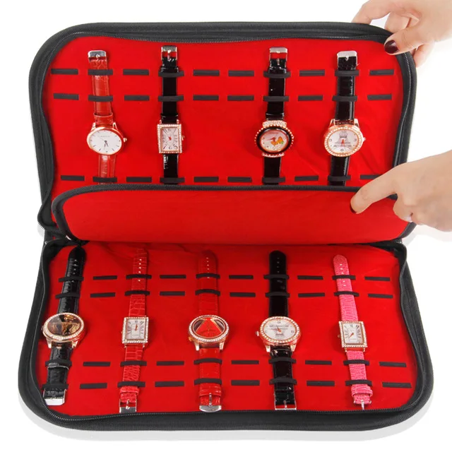 TONVIC-Wholesale-Black-Leatherette-Red-Velvet-Watch-Display-Tray-Bag-For-20-Pcs-TVA-RYC-388.jpg_640x640
