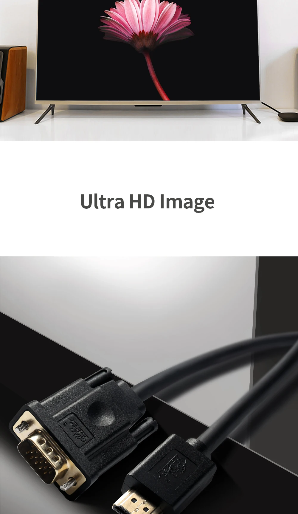 PCER кабель HDMI VGA HDMI мужчина к VGA Мужской кабель для ПК монитор HDTV проектор HDMI к VGA шнур