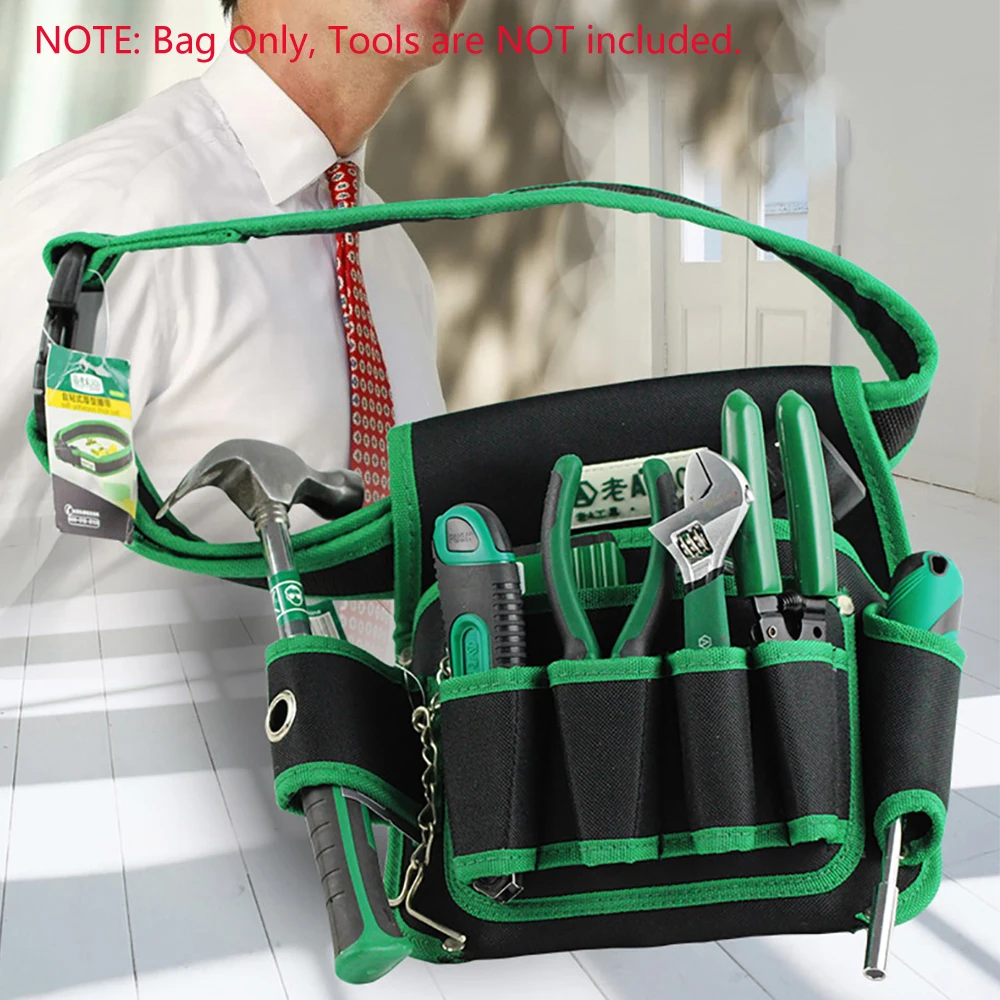 

LAOA Tool Bag Tool Pouch for Electrician Tool Telecommunication Kit Storage Bag Repair Tools Pouch with Waist Belt