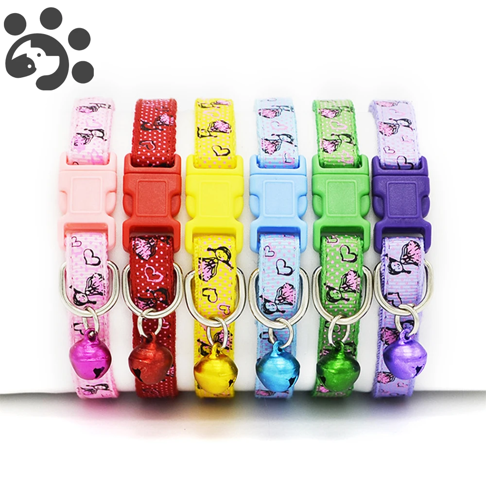 

Dog Collars For Small Medium Dogs Cats Lovely with Bells Adjustable Training Collar Dogs Leads for Puppy Pets Leashes MP0071