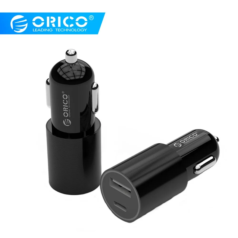 

ORICO Car Charger Portable Samrt Charger with 5V3.1A 15.5W Max USB Type C Car Charger for Samsung Xiaomi Huawei