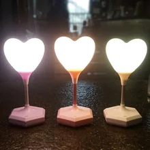 USB перезаряжаемая Романтическая любовь сердце шар ночник светодиодный сенсорный выключатель, настольная лампа для Дня Святого Валентина юбилей Giftlamp