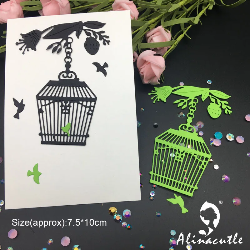 

Die Cut Metal Cutting Leave Flower Birdcage DIY Scrapbooking Album Papercraft Handmade Card Stencil Art Cutter Punch Die