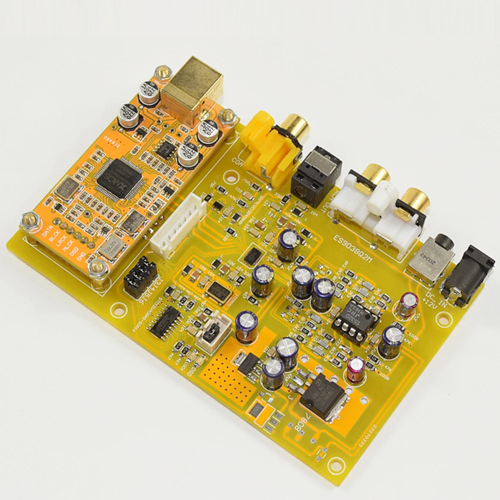 K38 ES9038Q2M Triple Switch DAC Decoder Board Support Fiber/Coaxial/USB Input Audio Board K38 ES9038Q2M Triple Switch DAC Decoder Board Support Fiber/Coaxial/USB Input Audio Board