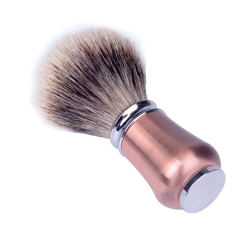 Bronze de Metal Lidar com Rosto Pincel de Barba Alta Qualidade Classe Badger Cabelo Barba Barbear Art Brush Maquiagem Cosméticos Uma Sv-626 4 High Quality Beleza e saúde