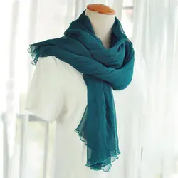 Бесплатная доставка Павлин зеленый шелковый шарф Шелковый шарф накидка качество Женские шелковый шарф Длинный дизайн плиссированные