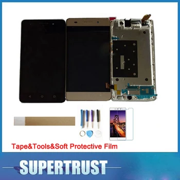

1PC/Lot 5.0" High Quality For Huawei Honor 4C With Frame LCD Display Touch screen Assembly Black White Gold Color with kit