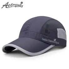 [AETRENDS] дышащая сетчатая шляпа летняя Бейсбол Кепки s Для мужчин Для женщин 5 Панель Кепки Гольф Шапки Snapback Бейсбол Кепки с сеткой Z-6307