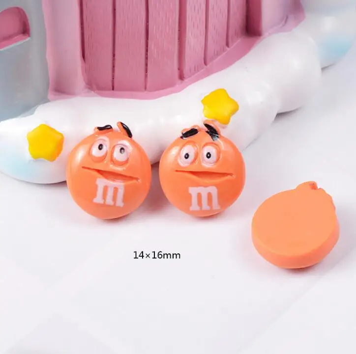 Kawaii плоские пластмассовые М Бобы милые конфеты diy Кабошоны украшения для скрапбукинга телефон Ремесло детали для декора - Цвет: 05