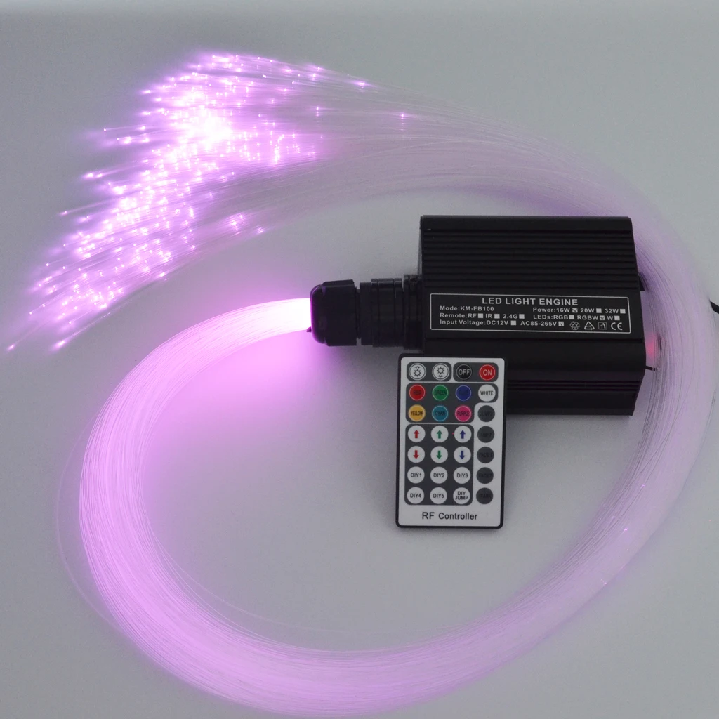 0.75mm 2M Plastic End Glow Opitcal Fiber for All Kind LED Light Engine Driver