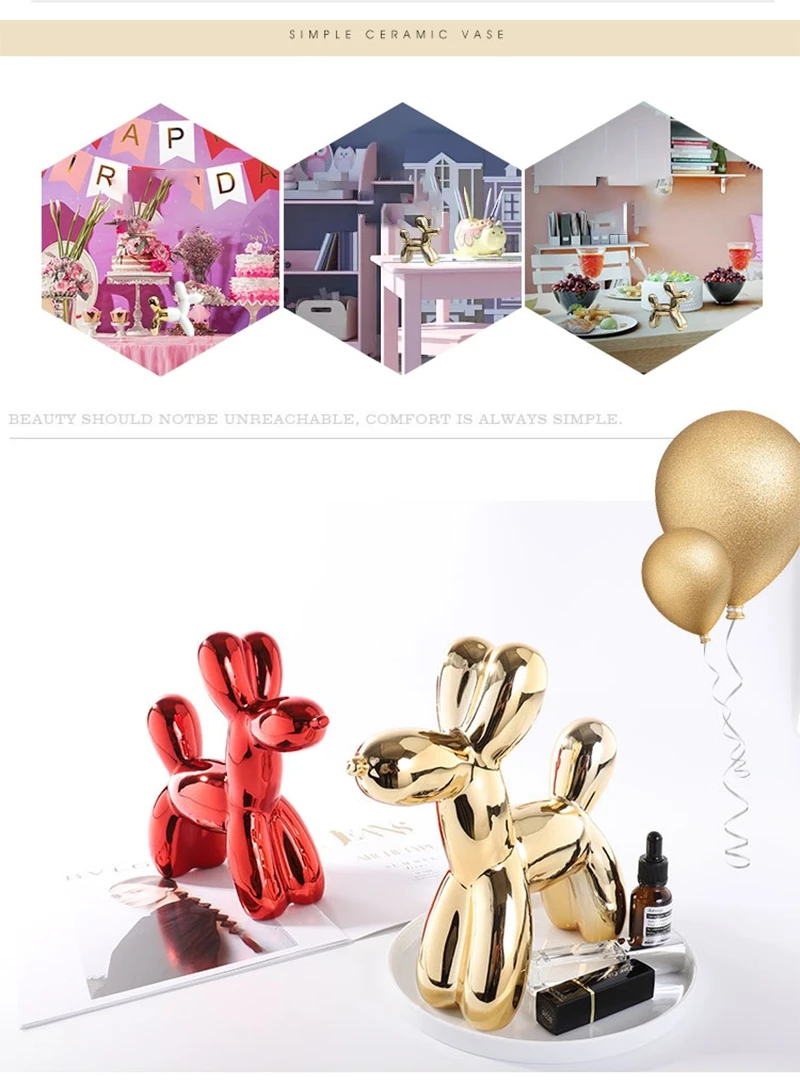 2019New воздушный шар собака-копилка копилки керамические украшения экономия денег дома современный Декор подарок на год для детей