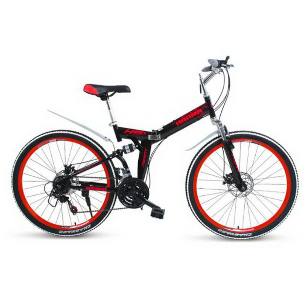 

250402/24/26 Inch Double Disc Brakes Double Shock 24 Speed Students Adult Men And Women Cycling/folding Mountain Bike
