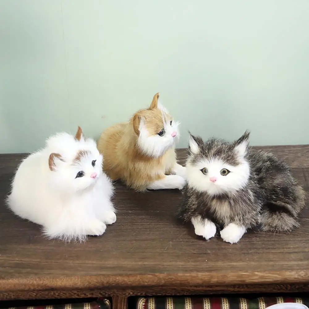 

Simulated Prone Position Cat Household Photography Car Display Window Decor Toy