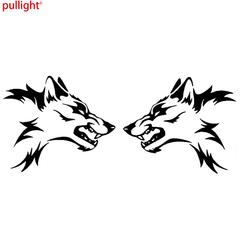 Buy 2x Large Vinyl Car Stickers Tribal Wolf Head