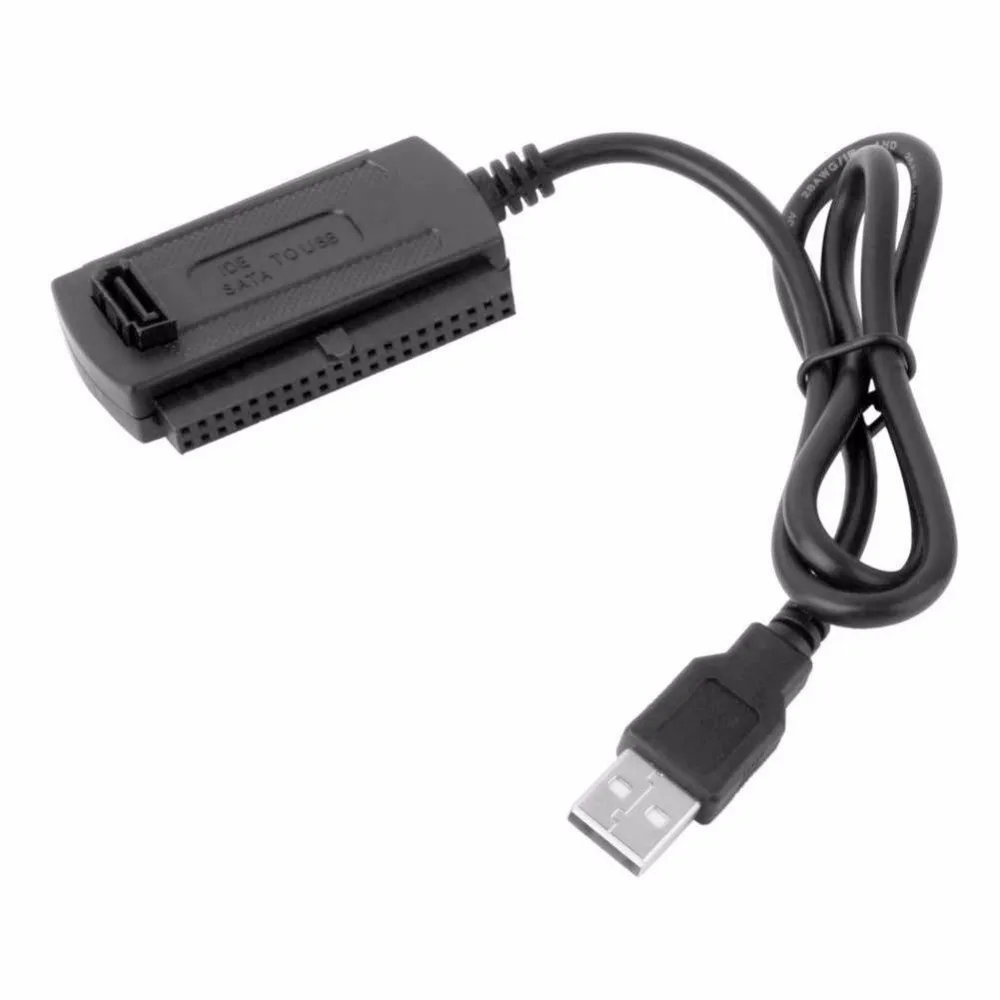 Sata/pata/ide Drive To Usb 2.0 Adapter Converter Cable For 2.5 / 3.5 Inch  Hard Drive / 5 Inch Optical Drive With External Ac Pow - Data Cables -  AliExpress