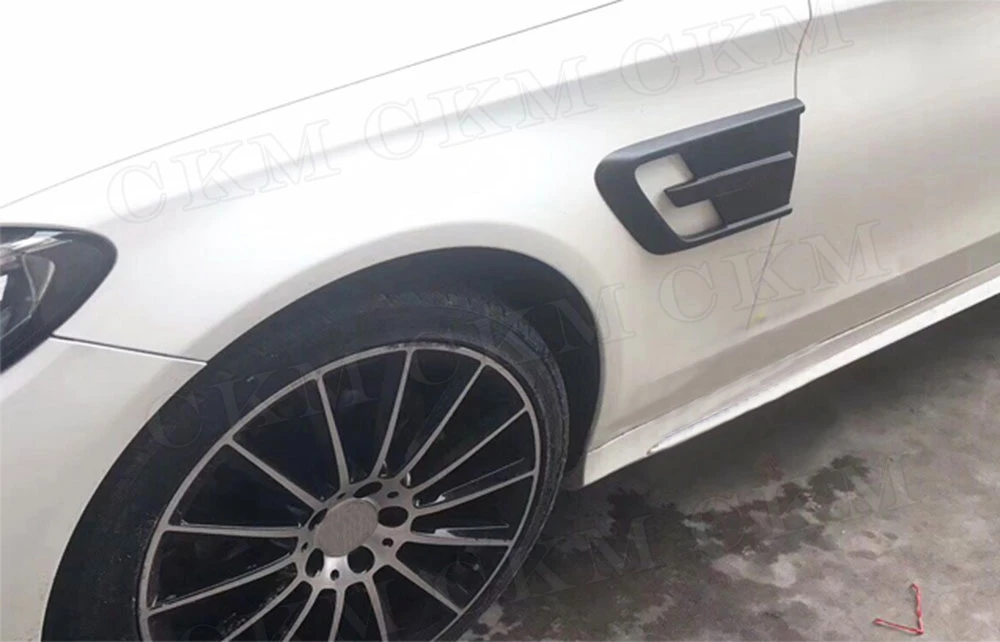 C Class углеродного волокна передний бампер опора для бокового Fender Накладка для Mercedes W205 C200 C300 не подходит для бампер AMG 15-18 автомобильный Стайлинг