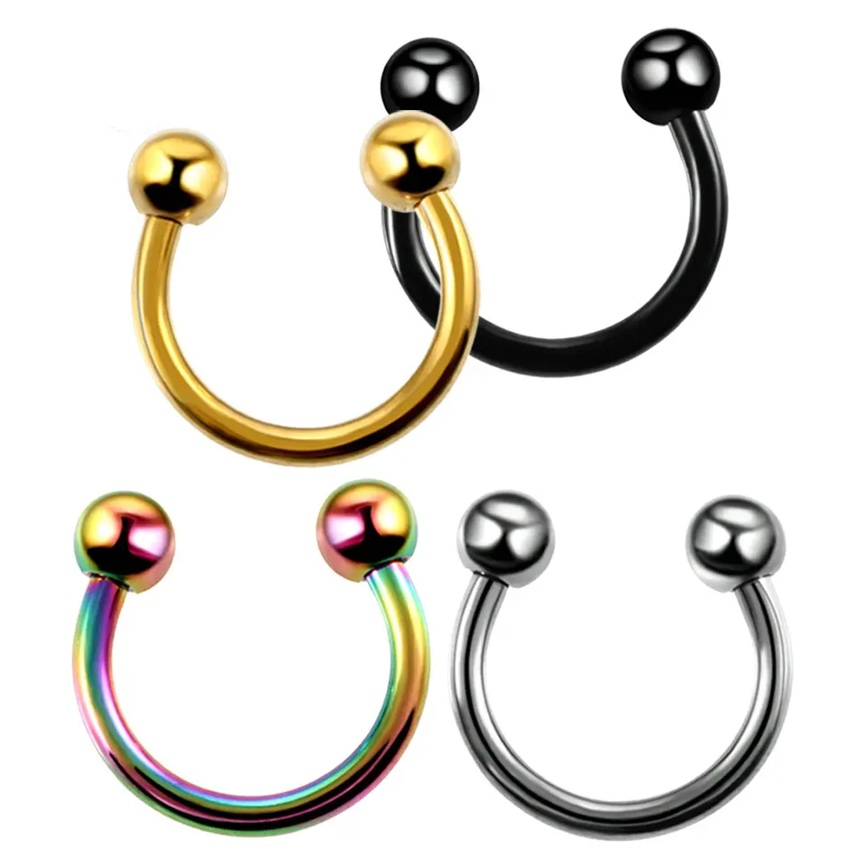 1PC-Titanium-Nostril-Fake-Nose-Rings-Eyebrow-Piercing-Screw-Ball-Horseshoe-Rings-CBR-Rings-BCR-Earring