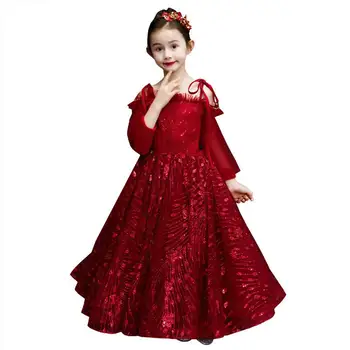 

New Children Girl Strapless Tutu Princess Dress Kids Dresses For Girls Wedding Birthday Party Toddler Girl Clothing Vestidos F13