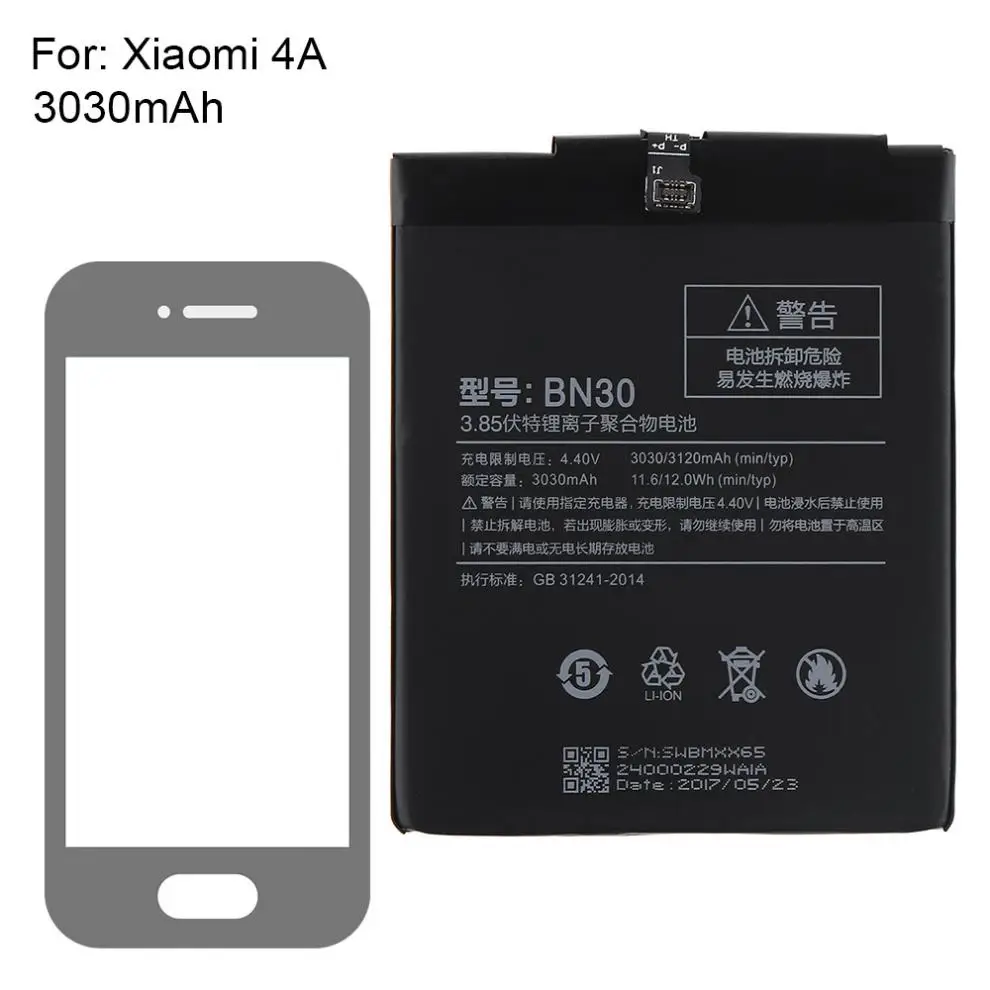 BN30 3 85 V 3030mAh перезаряжаемый встроенный полимерный литий ионный аккумулятор для