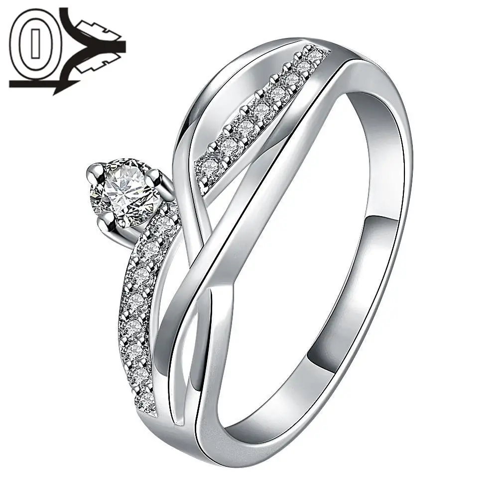 R023 D High Quality Silver Plated Ring,Silver Finger Rings for Women
