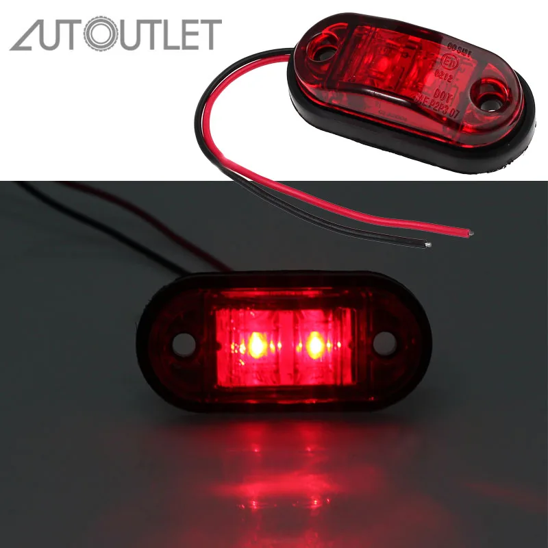 AUTOUTLET 4 шт. 12 В/24 В светодиодные боковые габаритные фонари автомобильные Внешние