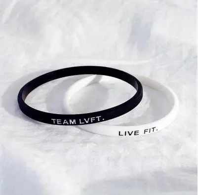 

2pcs basketball team stars bracelet small fresh green leaf black white Letter couple bracelet men women Sports Fitness wristband
