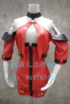 

2016 Guilty Gear XX Dress Cosplay Costume I-NO Faux Leather Cosplay Dress