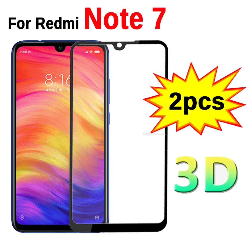 2 шт 3D стекло на Redmi Note 7 защитное закаленное защитное стекло для Xiaomi Xiomi Redmi Note 7 Note7 6," дюймов протектор экрана