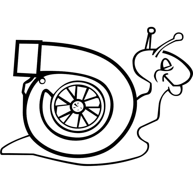 

15.8cm*11.4cm Turbo Snail Fashion Vinyl Car-styling Car Sticker Motorcycle Decals Black/Silver S6-3164