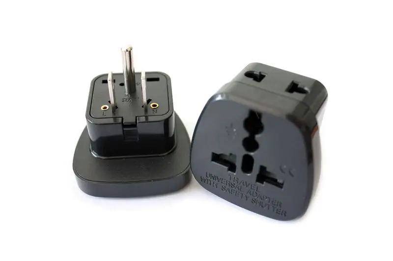 

Universal EU AU UK To US Travel Wall AC Power Charger Outlet 3 Pin Plug Convertor Adapter Converter