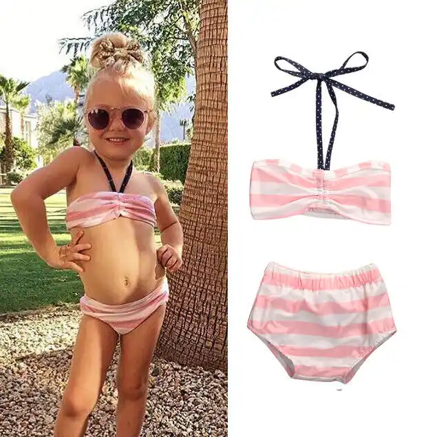 baby pink swimwear