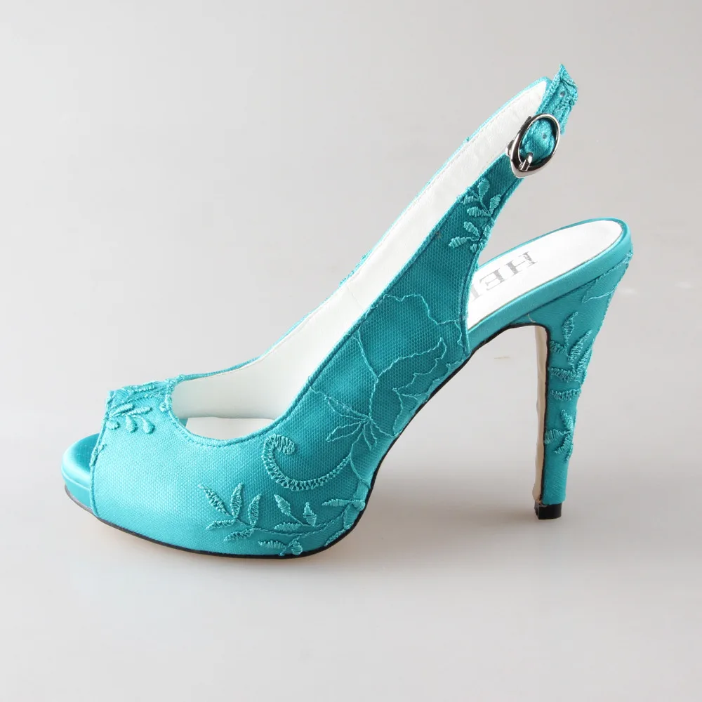 shoes with turquoise