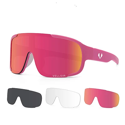 Поляризационные 3 объектива велосипедные солнцезащитные очки gafas mtb Горная дорога велосипед очки Спорт Бег Верховая езда велосипедные очки для мужчин женщин - Цвет: color 9
