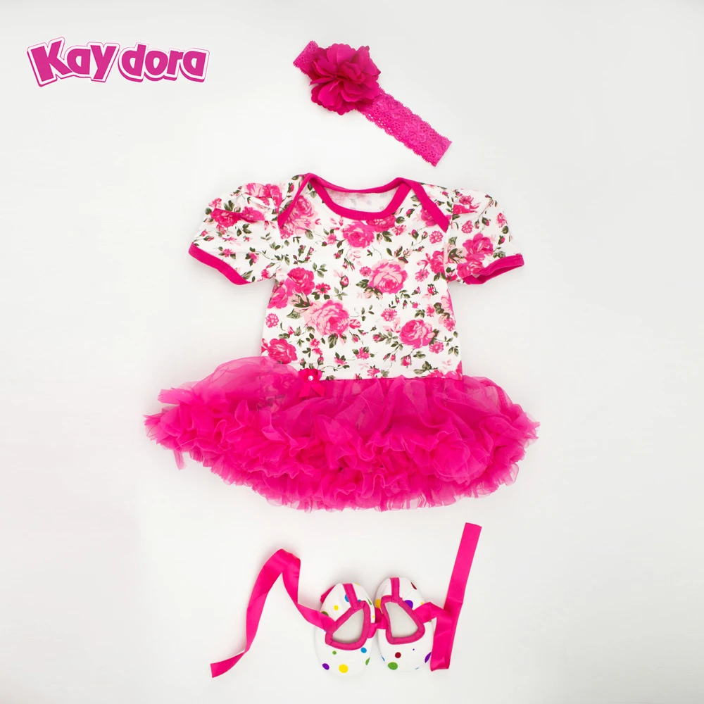 KAYDORA Reborn Baby Doll Реалистичная одежда подходит для детей 20-22 дюймов Dolls платье BeBe 0-3