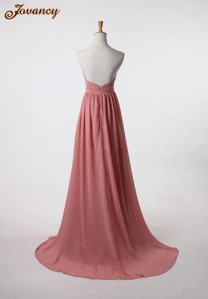 chiffon-strapless-sweetheart-beaded-butterfly-pattern-a-line-long-evening-dress (4)