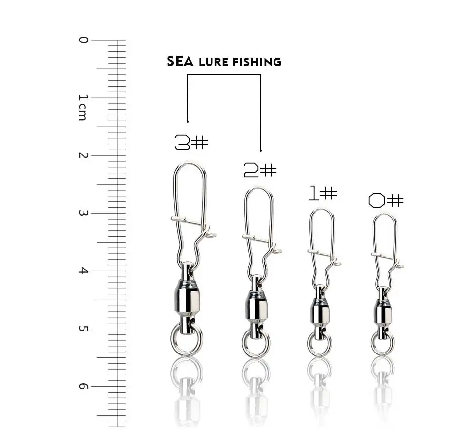 20 шт./компл. высокая прочность шариковый подшипник шарнирные соединения крана Медь& Нержавеющая сталь защелками Троллинг оснастка рыболовные принадлежности