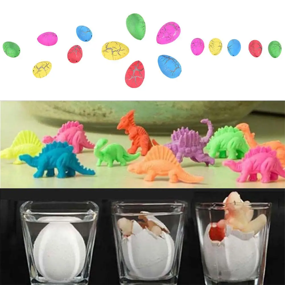 

1PCS Children Cute Magic Water Growing Egg Hatching Colorful Dinosaur Add Crack Grow Egg Toy For Boy Kids