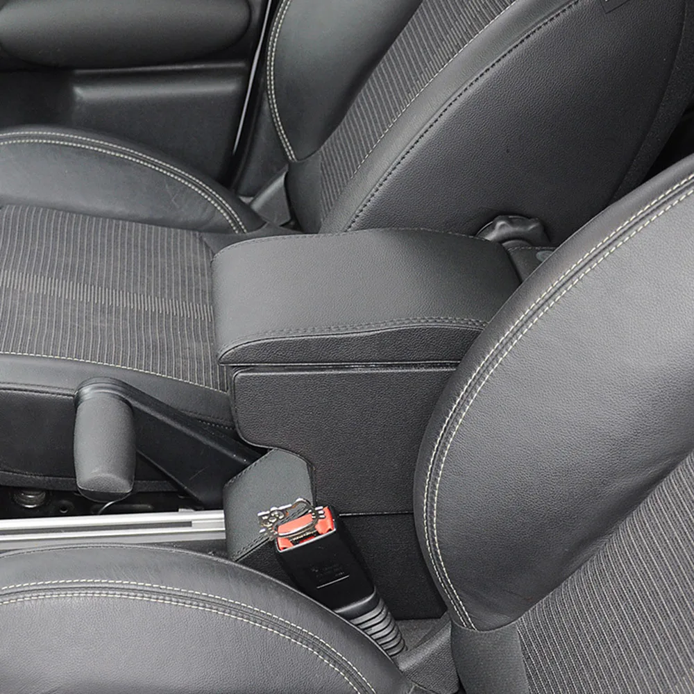 Pu Leather Car Armrests Box Container Central Store Content Box For