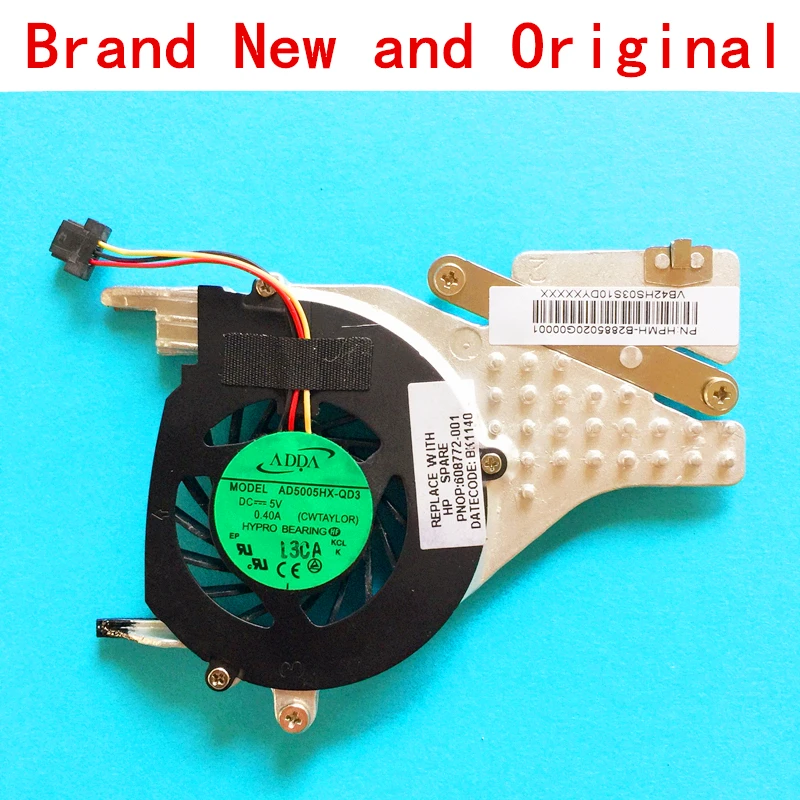 HP 608772-001 With Heatsink Compatible Laptop Fan