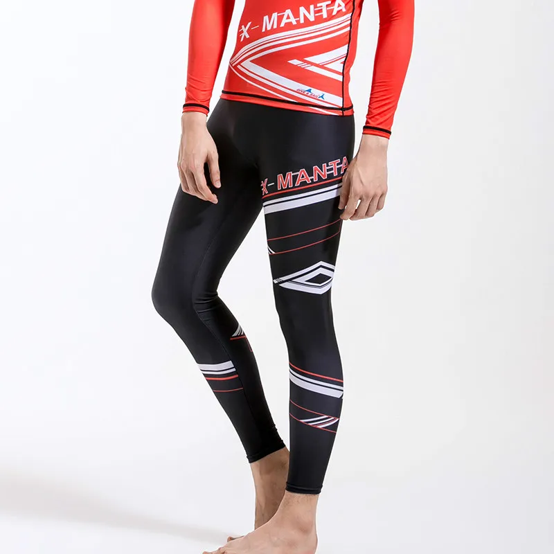 

Man lycra long Pants Summer Beach swimsuit rashguard Swimming Surfing Leggings Beach Swimwear Rash Guard Man Slim-fit Sports