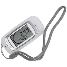 Hot Sale white 3D Sensor LCD Display Digital running Pedometer with 7-Day Memory Step Calorie Distance Counter Health Tracker